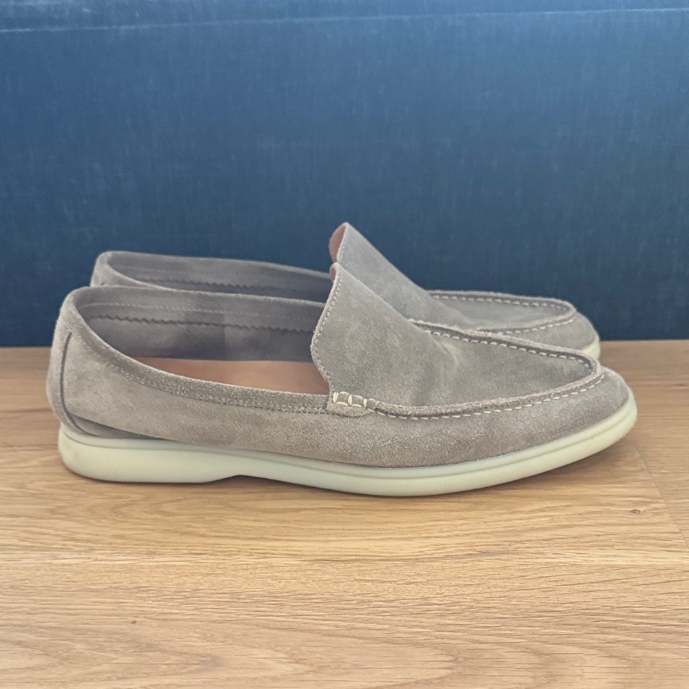 SuitSupply Taupe Loafer - Suede - Men’s - Sand - 43 Size